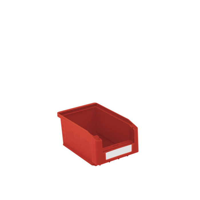 [043622] Caja plástica para almacén con abertura frontal - Dim.: 103x160x75h mm - rojo