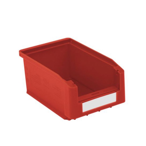 [043622] Caja plástica para almacén con abertura frontal - Dim.: 103x160x75h mm - rojo