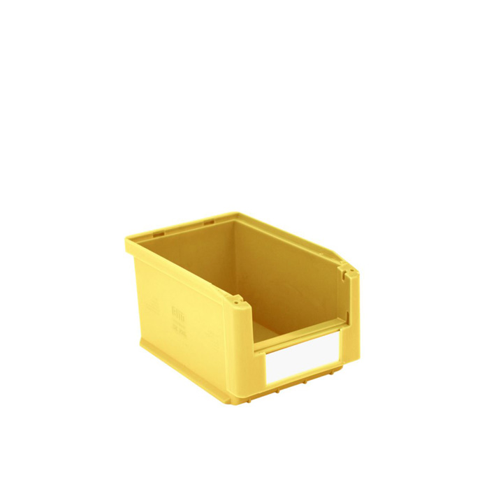 [043625] Caja plástica para almacén con abertura frontal - Dim.: 150x230x125h mm - amarillo