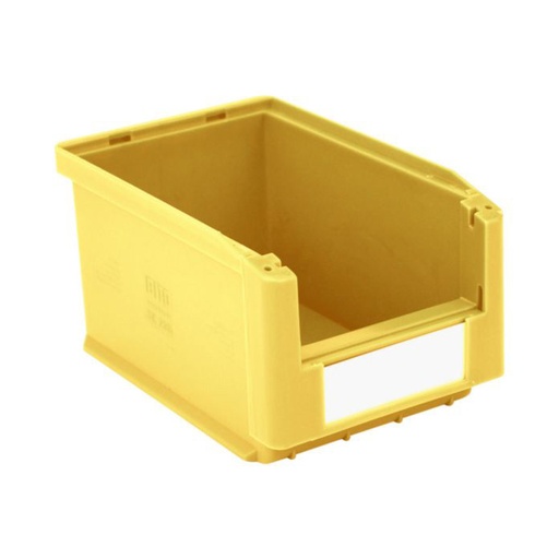[043625] Caja plástica para almacén con abertura frontal - Dim.: 150x230x125h mm - amarillo
