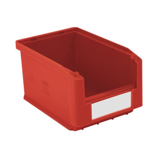 [043627] Caja plástica para almacén con abertura frontal - Dim.: 150x230x125h mm - rojo