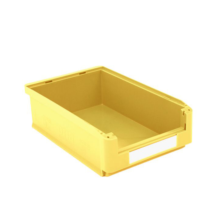 [043640] Caja plástica para almacén con abertura frontal - Dim.: 315x500x145h mm - amarillo