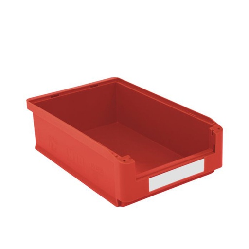 [043642] Caja plástica para almacén con abertura frontal - Dim.: 315x500x145h mm - rojo