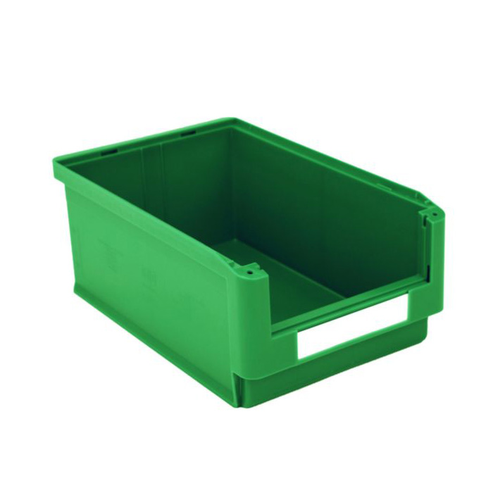 [043648] Caja plástica para almacén con abertura frontal - Dim.: 315x500x200h mm - verde