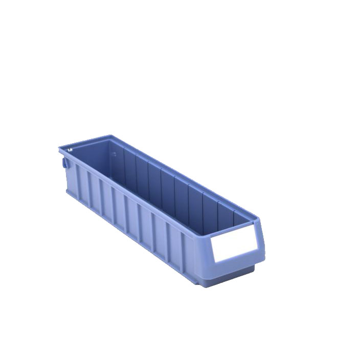 [043658] Caja plástica para el almacenamiento en estantería serie Regalbox RK - Dim.: 500x117x90h mm - azul