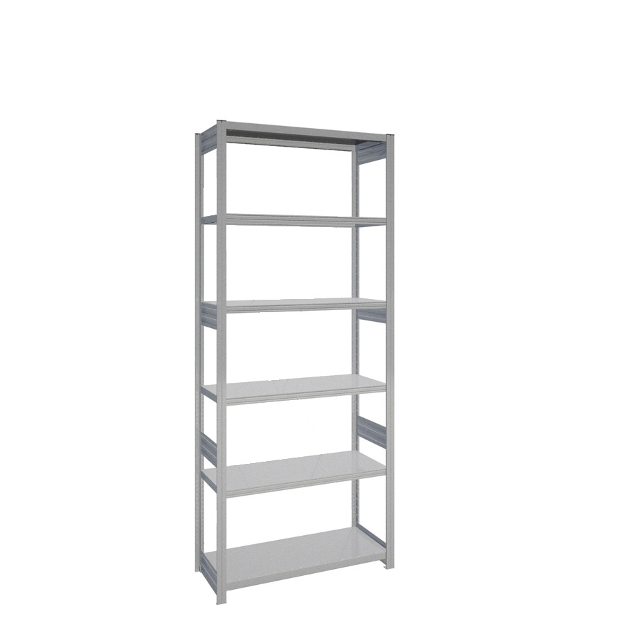 [044107] Estantería industrial para almacén con 6 estantes de carga 100 kg - Dim.: 1058x424x2500h mm - Galvanizado