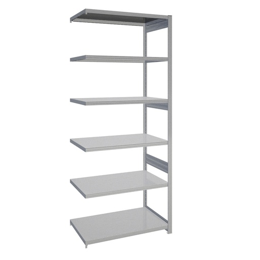 [044112] Estantería adicional industrial para almacén con 6 estantes de carga 100 kg - Dim.: 1008x624x2500h mm - Galvanizado