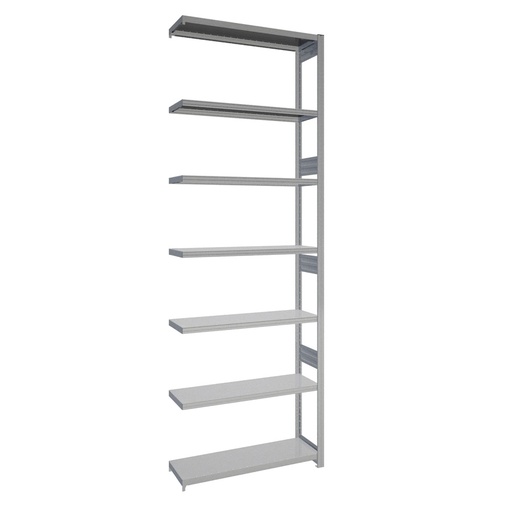 [044114] Estantería adicional industrial para almacén con 7 estantes de carga 100 kg - Dim.: 1008x324x3000h mm - Galvanizado
