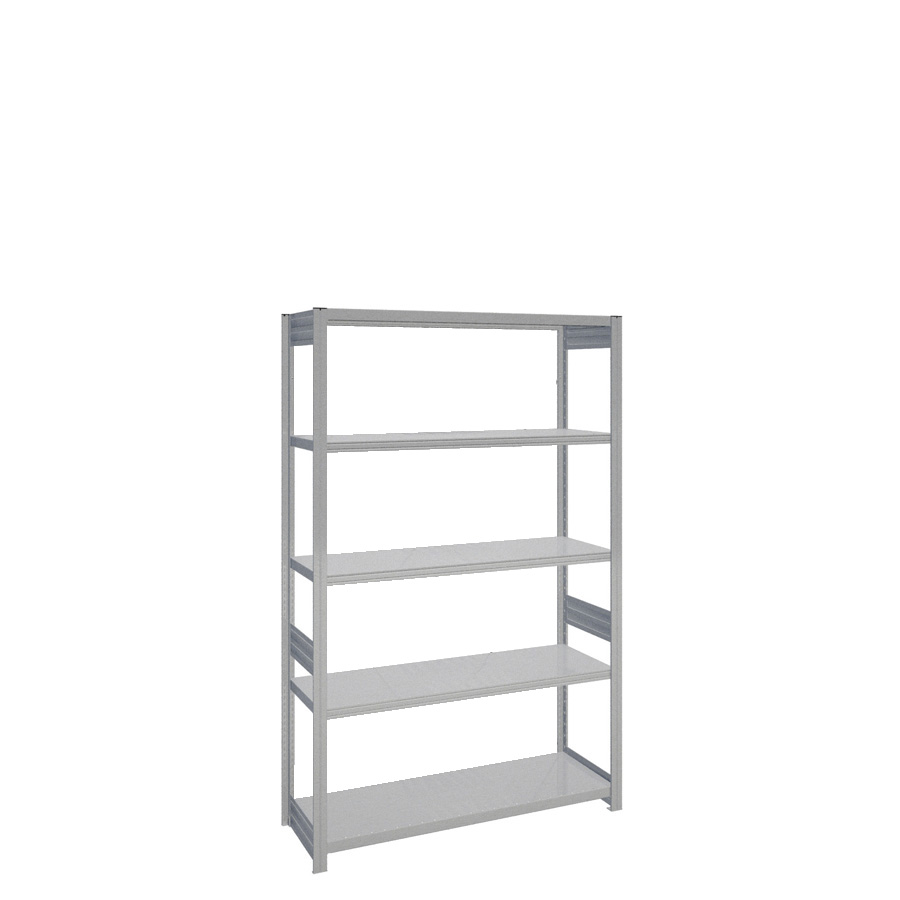 [044123] Estantería industrial para almacén con 5 estantes de carga 100 kg - Dim.: 1358x424x2000h mm - Galvanizado