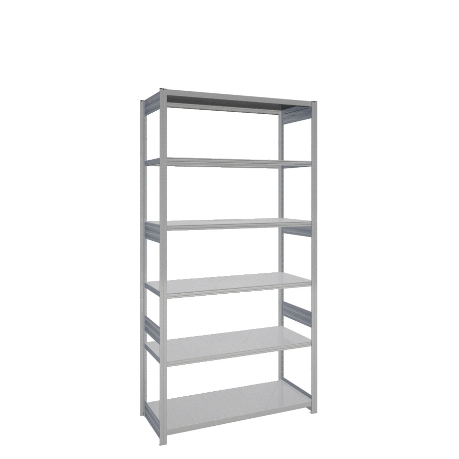 [044133] Estantería industrial para almacén con 6 estantes de carga 100 kg - Dim.: 1358x524x2500h mm - Galvanizado