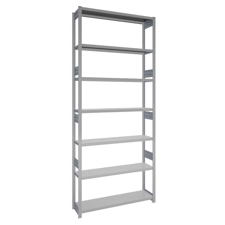 [044137] Estantería industrial para almacén con 7 estantes de carga 100 kg - Dim.: 1358x324x3000h mm - Galvanizado