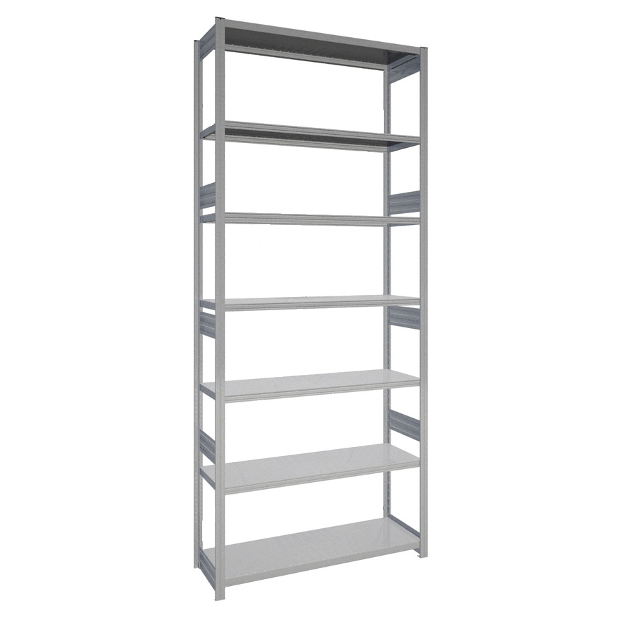 [044139] Estantería industrial para almacén con 7 estantes de carga 100 kg - Dim.: 1358x424x3000h mm - Galvanizado