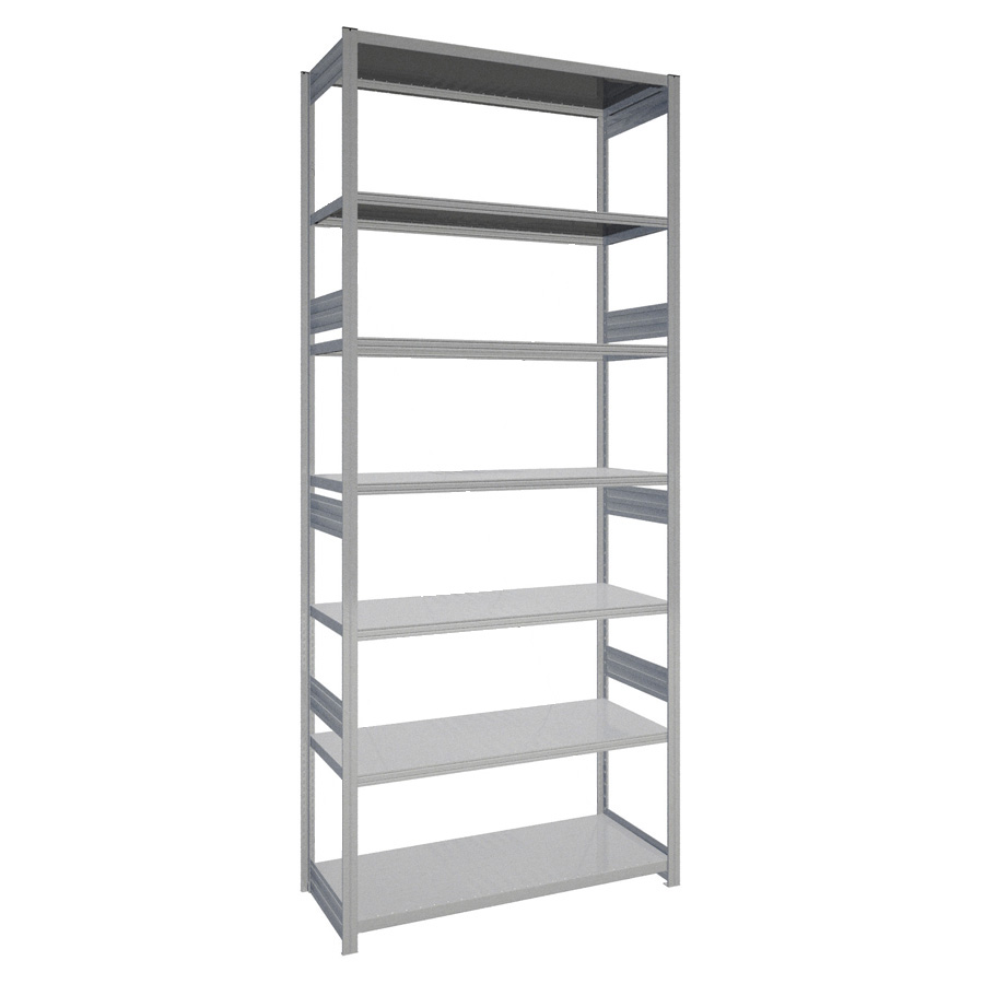 [044141] Estantería industrial para almacén con 7 estantes de carga 100 kg - Dim.: 1358x524x3000h mm - Galvanizado