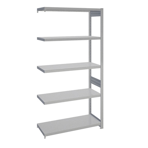[044148] Módulo adicional de estantería industrial con 5 estantes de carga 200 kg - Dim.: 1008x424x2000h mm - Galvanizado