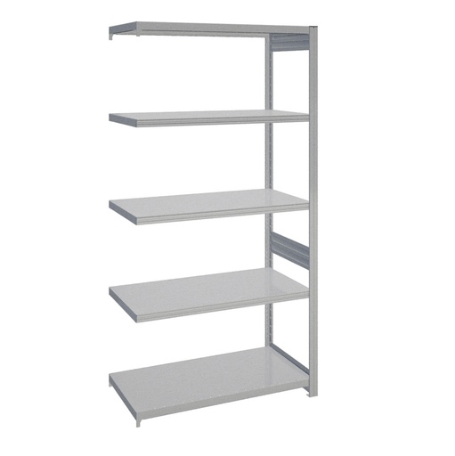 [044150] Módulo adicional de estantería industrial con 5 estantes de carga 200 kg - Dim.: 1008x524x2000h mm - Galvanizado