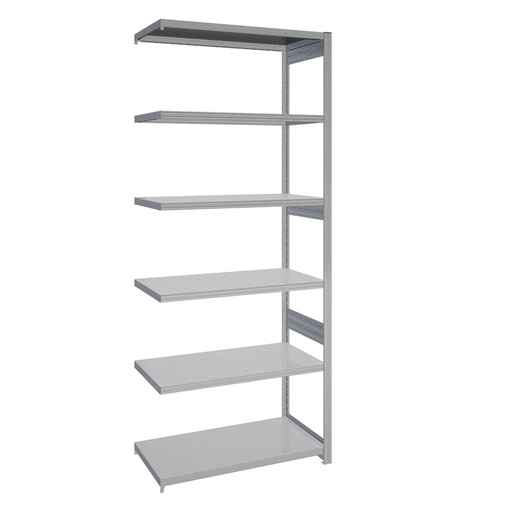 [044160] Módulo adicional de estantería industrial con 6 estantes de carga 200 kg - Dim.: 1008x524x2500h mm - Galvanizado