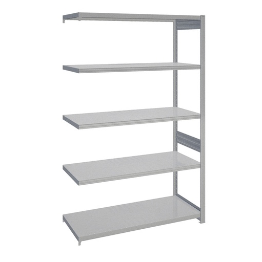 [044180] Módulo adicional de estantería industrial con 5 estantes de carga 200 kg - Dim.: 1308x524x2000h mm - Galvanizado