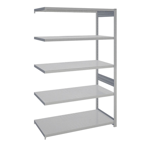 [044182] Módulo adicional de estantería industrial con 5 estantes de carga 200 kg - Dim.: 1308x624x2000h mm - Galvanizado