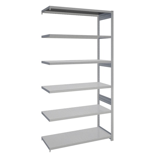 [044190] Módulo adicional de estantería industrial con 6 estantes de carga 200 kg - Dim.: 1308x524x2500h mm - Galvanizado