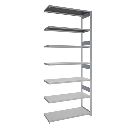 [044200] Módulo adicional de estantería industrial con 7 estantes de carga 200 kg - Dim.: 1308x524x3000h mm - Galvanizado