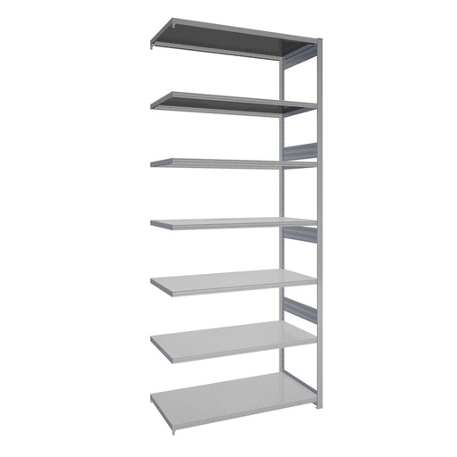 [044202] Módulo adicional de estantería industrial con 7 estantes de carga 200 kg - Dim.: 1308x624x3000h mm - Galvanizado
