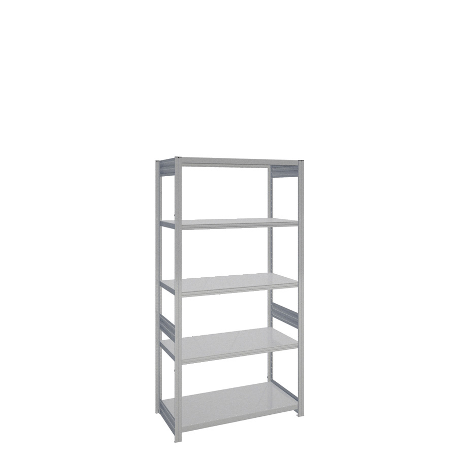 [044208] Estantería industrial con 5 estantes de carga 300 kg - Dim.: 1058x524x2000h mm - Galvanizado