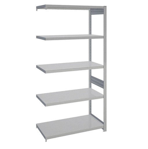 [044209] Módulo adicional de estantería industrial con 5 estantes de carga 300 kg - Dim.: 1008x524x2000h mm - Galvanizado