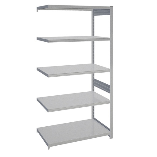 [044211] Módulo adicional de estantería industrial con 5 estantes de carga 300 kg - Dim.: 1008x624x2000h mm - Galvanizado