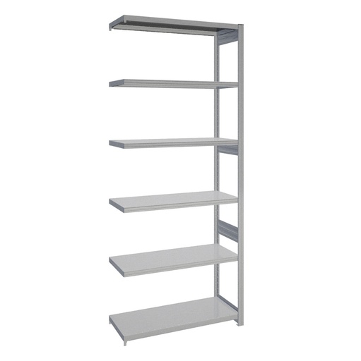 [044213] Módulo adicional de estantería industrial con 6 estantes de carga 300 kg - Dim.: 1008x424x2500h mm - Galvanizado