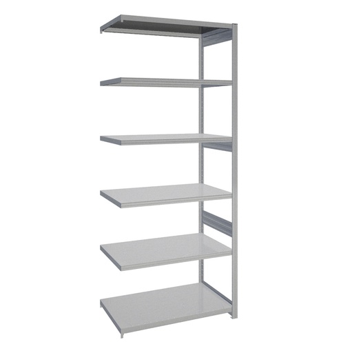 [044217] Módulo adicional de estantería industrial con 6 estantes de carga 300 kg - Dim.: 1008x624x2500h mm - Galvanizado