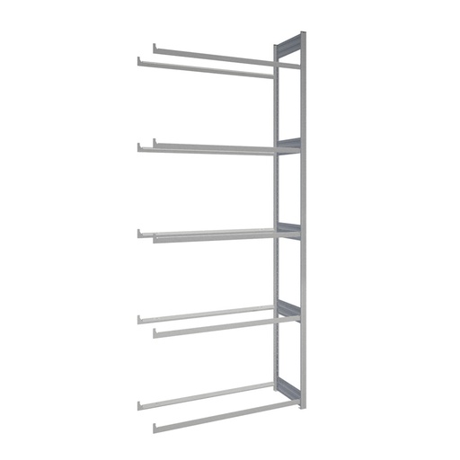 [044237] Módulo adicional de estantería para neumáticos con 5 estantes - Dim.: 1308x524x3000h mm - Galvanizado