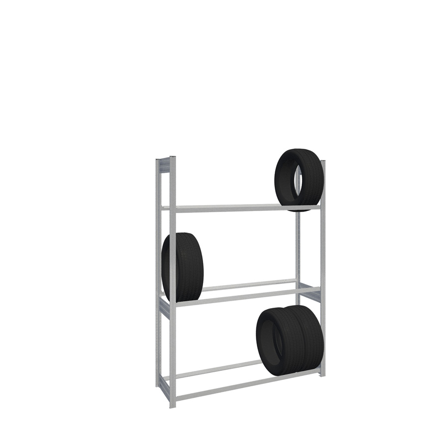 [044238] Estantería para neumáticos con 3 estantes - Dim.: 1558x524x2000h mm - Galvanizado