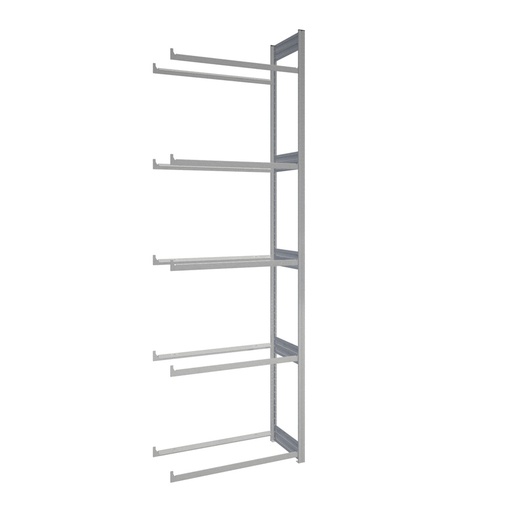 [044248] Módulo adicional de estantería para neumáticos con 5 estantes - Dim.: 1008x524x3000h mm - Galvanizado