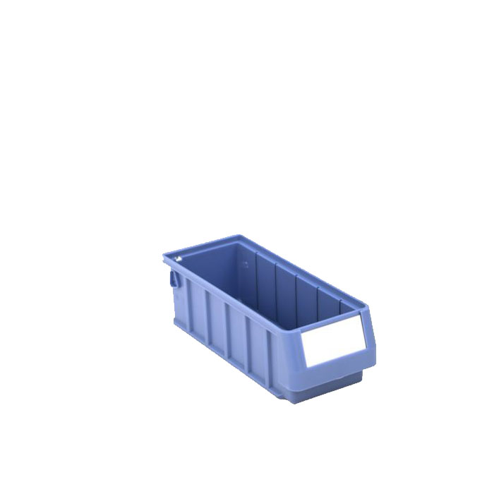 [044282] Caja plástica para el almacenamiento en estantería serie Regalbox RK - Dim.: 300x117x90h mm - azul
