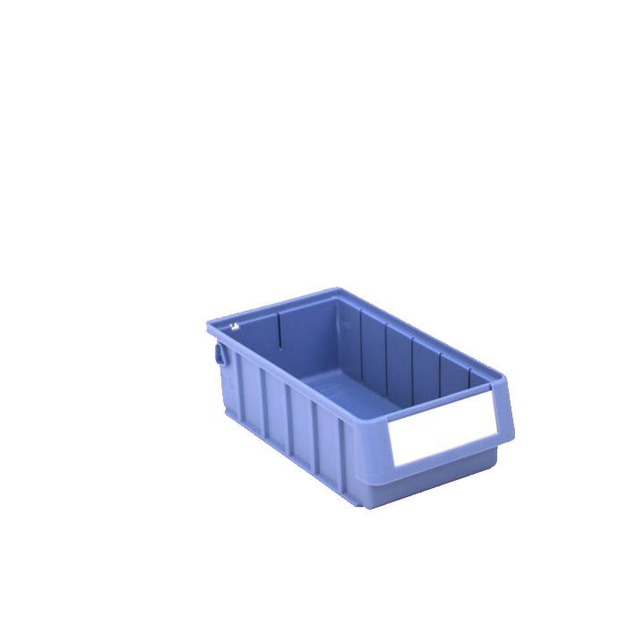 [044285] Caja plástica para el almacenamiento en estantería serie Regalbox RK - Dim.: 300x156x90h mm - azul