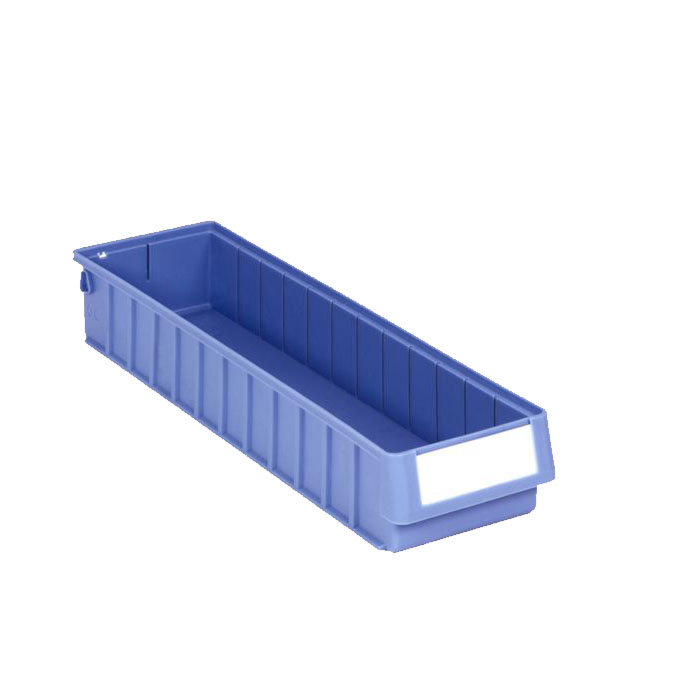 [044286] Caja plástica para el almacenamiento en estantería serie Regalbox RK - Dim.: 600x156x90h mm - azul