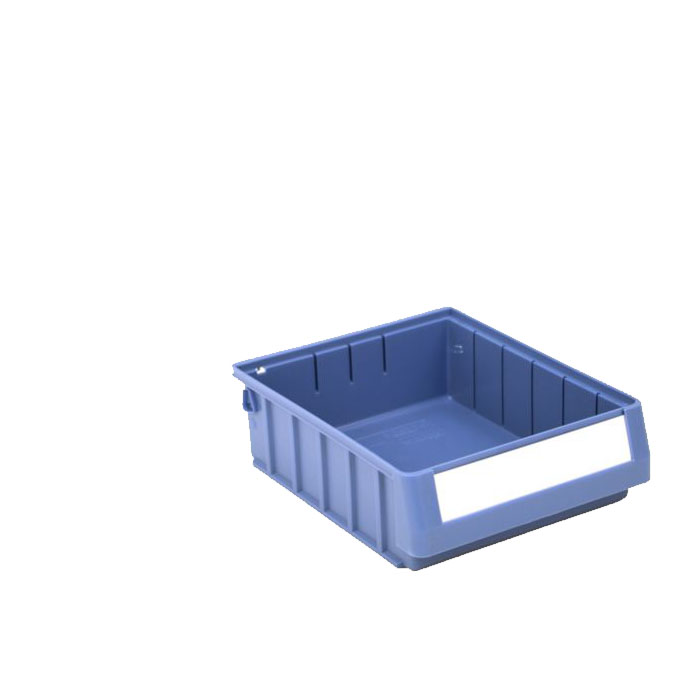 [044287] Caja plástica para el almacenamiento en estantería serie Regalbox RK - Dim.: 300x234x90h mm - azul