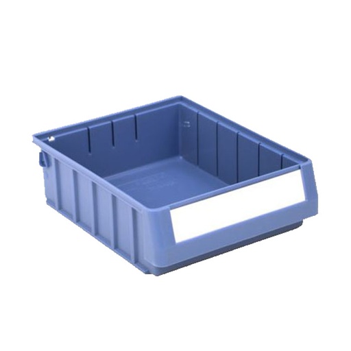 [044287] Caja plástica para el almacenamiento en estantería serie Regalbox RK - Dim.: 300x234x90h mm - azul