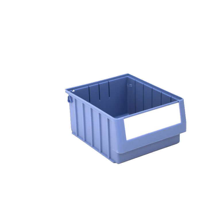 [044288] Caja plástica para el almacenamiento en estantería serie Regalbox RK - Dim.: 300x234x140h mm - azul