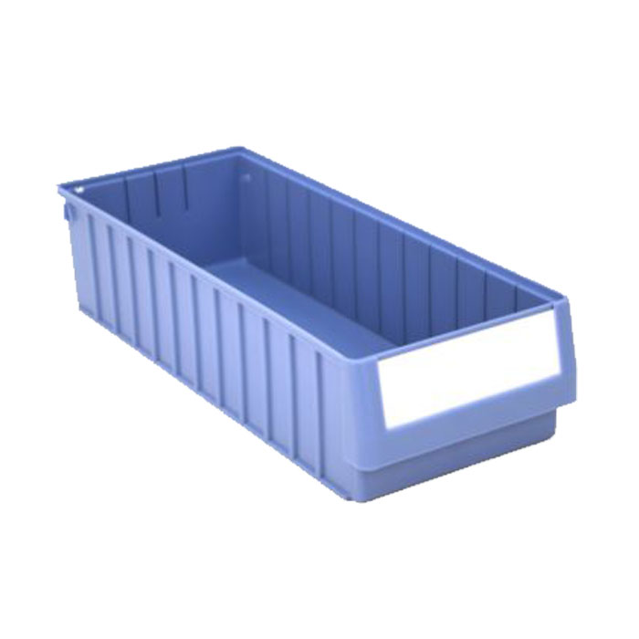[044292] Caja plástica para el almacenamiento en estantería serie Regalbox RK - Dim.: 600x234x140h mm - azul
