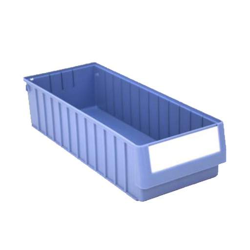 [044292] Caja plástica para el almacenamiento en estantería serie Regalbox RK - Dim.: 600x234x140h mm - azul
