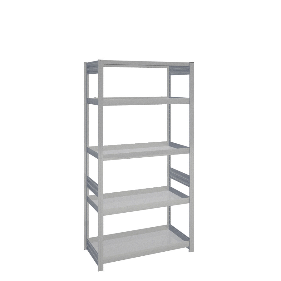 [044375] Estantería industrial con 4 estantes de cubeto - Dim.: 1058x524x2000h mm - Galvanizado