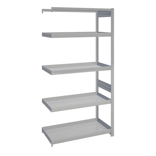 [044376] Módulo adicional de estantería industrial con 4 estantes de cubeto - Dim.: 1058x524x2000h mm - Galvanizado