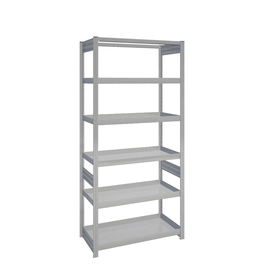 [044377] Estantería industrial con 5 estantes de cubeto - Dim.: 1058x524x2200h mm - Galvanizado