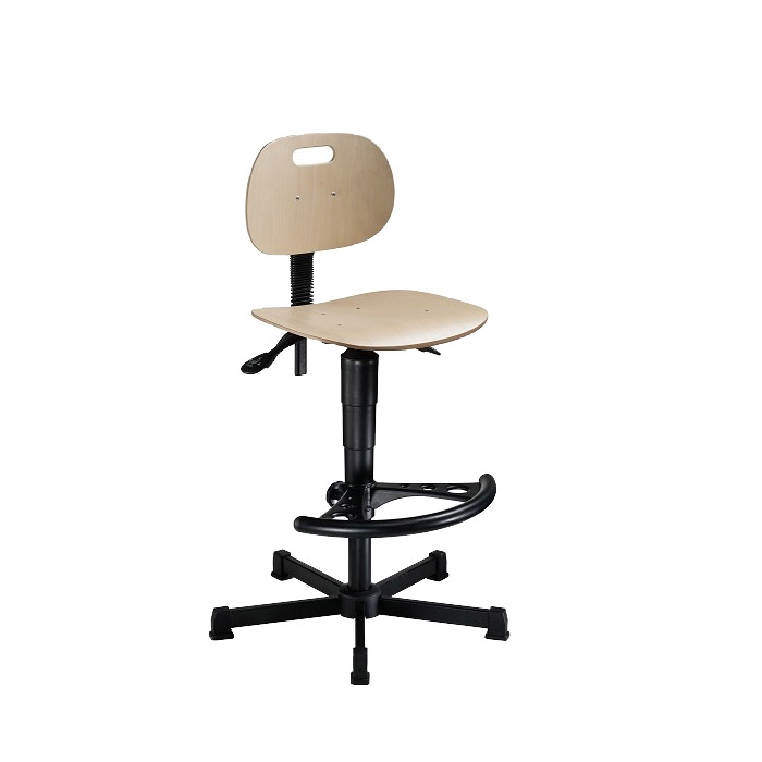 [044402] Silla para taller de madera regulable en altura e inclinación - Altura asiento.: 520 / 770h mm - Haya