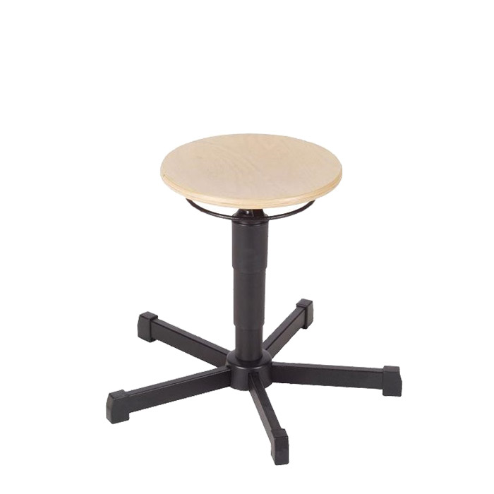 [044521] Taburete para taller de madera regulable en altura - Altura asiento.: 350 / 480h mm - Haya