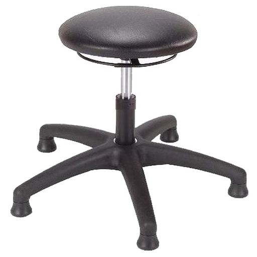 [044534] Taburete para taller de pvc regulable en altura - Altura asiento.: 450 / 580h mm - Tapizado polipiel pvc