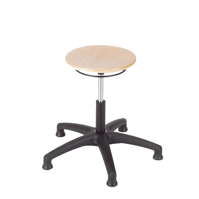 [044535] Taburete para taller de madera regulable en altura - Altura asiento.: 390 / 520h mm - Haya