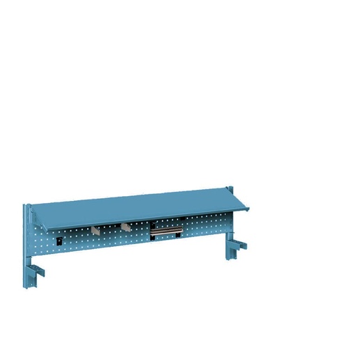 [044889] Panel vertical para banco de trabajo - Dim.: 1250x327h mm - Azul ral 5012