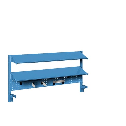 [044893] Panel vertical para banco de trabajo - Dim.: 1250x631h mm - Azul ral 5012